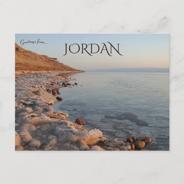 The Dead Sea Jordan Vykort (Framsida)