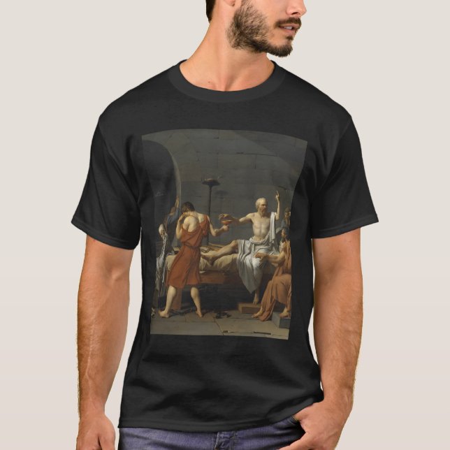 The Death Of Socrates By Jacques-Louis David T Shirt (Framsida)