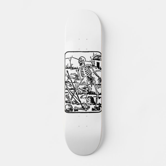 The Death - Old Indian Asian Tarot Card Skateboard Bräda 19,5 Cm (Framsida)
