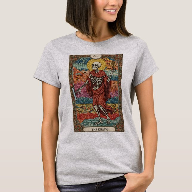 The Death Tarot Card Shirt T Shirt (Framsida)