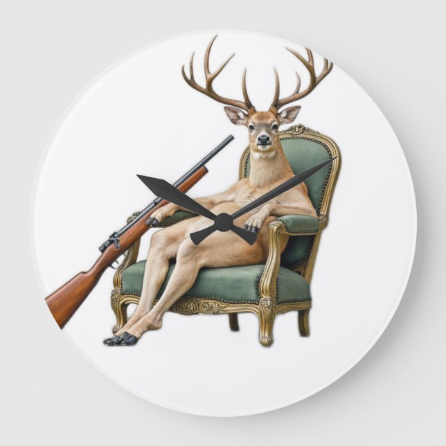 the deer hunter clock stor klocka (Framsida)