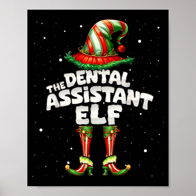 The Dental Istant Elf Family Matching Group Christ Poster (Framsidan)