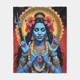 The Destroyer of Evil Goddess Kali Fleecefilt