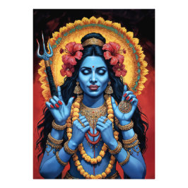 The Destroyer of Evil Goddess Kali Fototryck