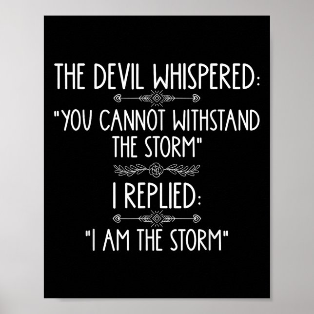 The Devil Whispered You Cannot Withstand The Self- Poster (Framsidan)