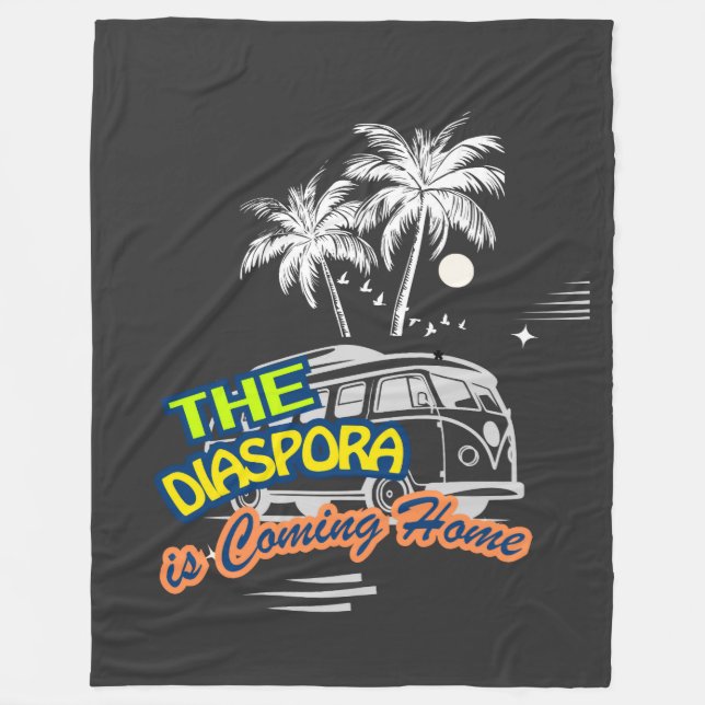 The Diaspora is Coming Home } Fleece Blanket (Framsidan)
