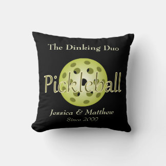 The Dinking Duo Par Pickleballboll Kudde