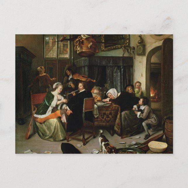 The Dissolute Household, 1668 Vykort (Framsida)