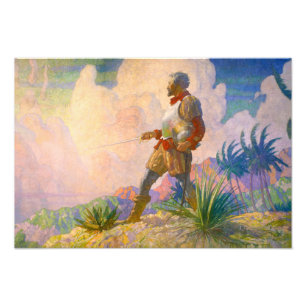 The Distäcker, 1928 av Newell Convers Wyeth Fototryck