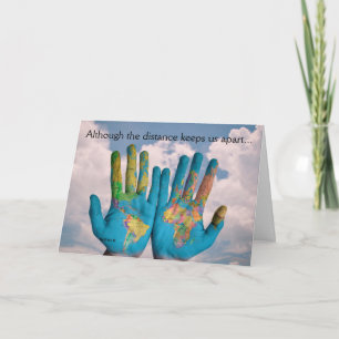 The Distance Between Friends Greeting Card Kort