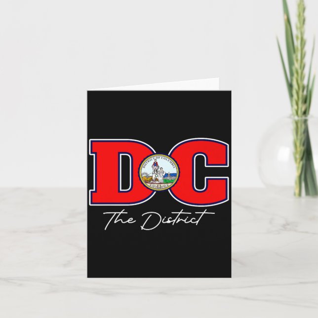 The District Of Washington Dc Semesterpresent USA Kort (Framsida)