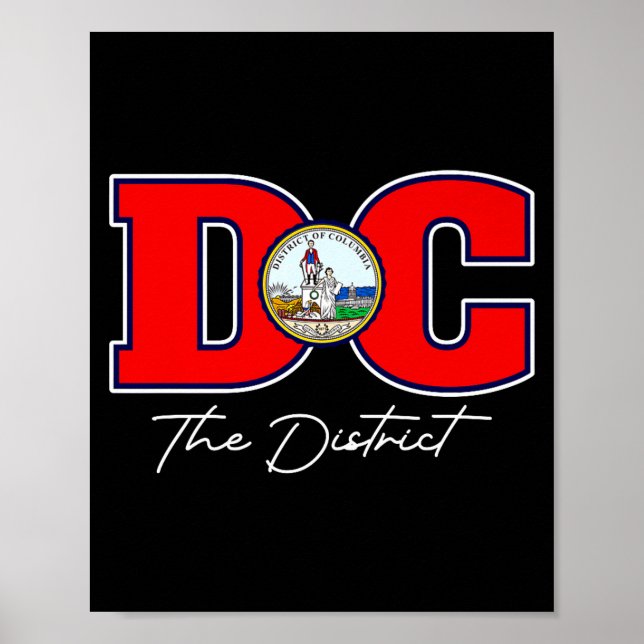 The District Of Washington Dc Semesterpresent USA Poster (Framsidan)