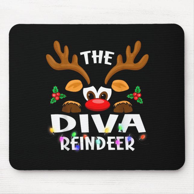 The Diva Reindeer Christmas Men Women  Musmatta (Framsidan)