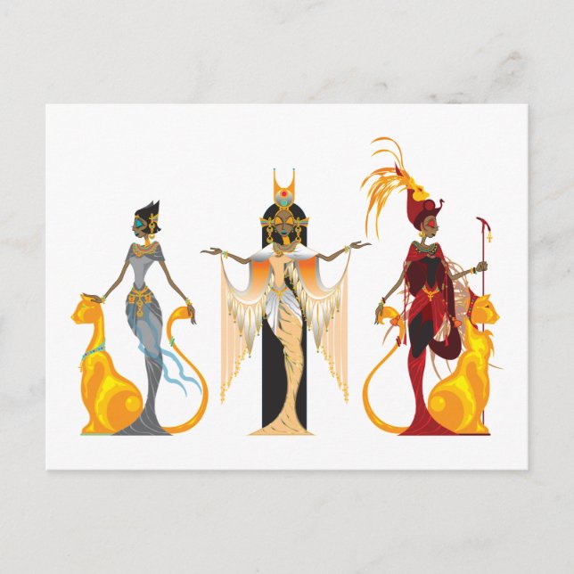 The Divas of Egypt Postcards Vykort (Framsida)