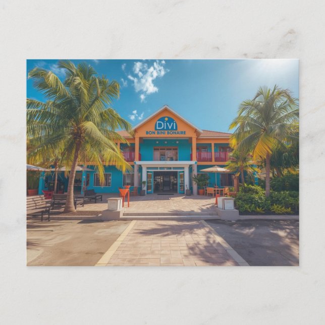 The divi divi dushi bonaire vykort (Framsida)