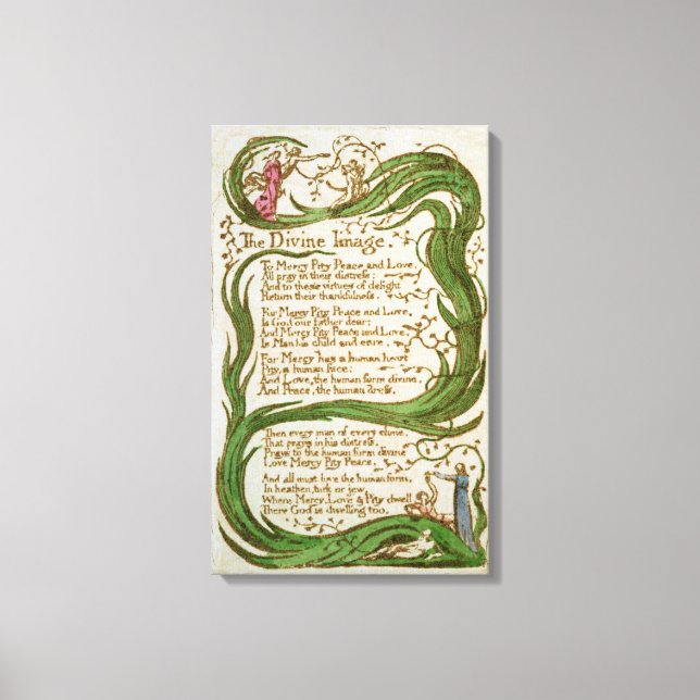 The Divine Image, från Sång i Oskuld, 1789 Canvastryck (Framsida)