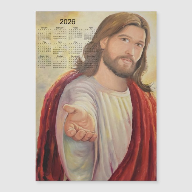 The Divine Invitation: Jesus 2026 Calendar (Framsida)