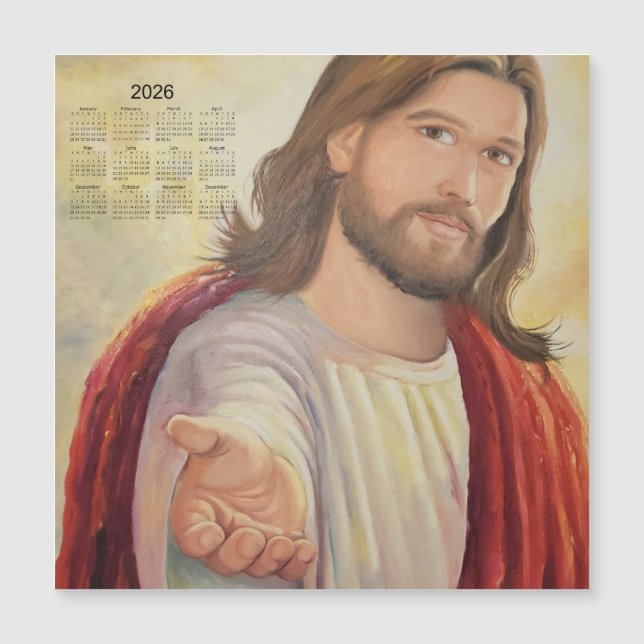 The Divine Invitation: Jesus 2026 Calendar (Framsida)