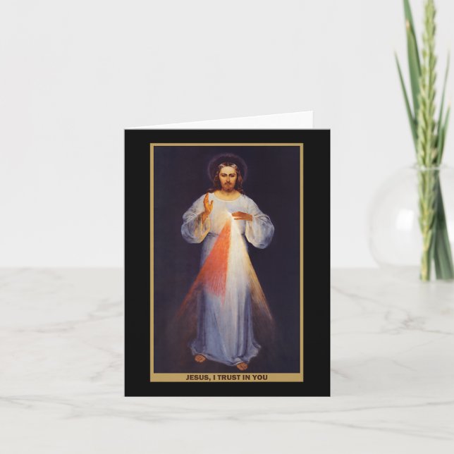 The Divine Mercy Shirt Premium  Kort (Framsida)