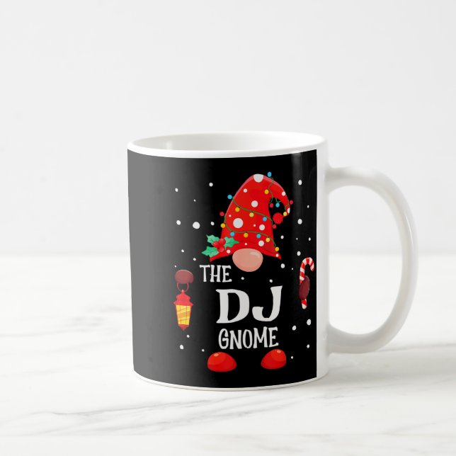 The Dj Gnome Matching Family Christmas Gnome Pajam Kaffemugg (Höger)