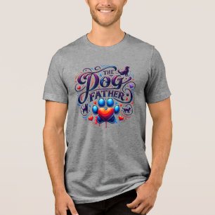 The Dog Father Retro Typografi T Shirt