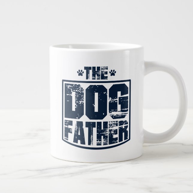 The Dog Father Sliten Grafik Jumbo Mugg (Höger)