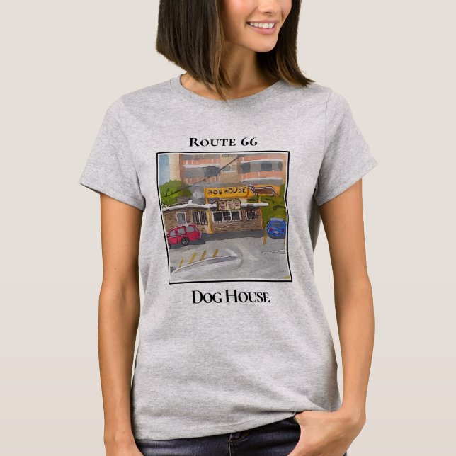 The Dog House, Route 66, Albuquerque  T Shirt (Framsida)