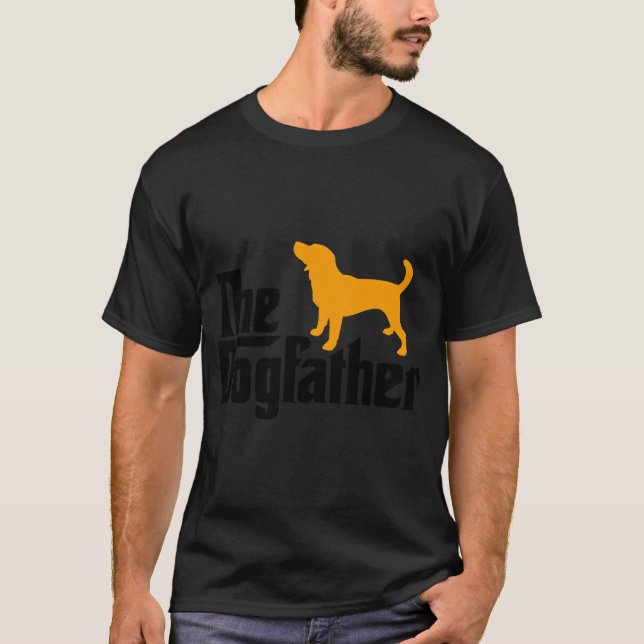 The Dogfather Beagle Rolig Idé T s Shirt (Framsida)