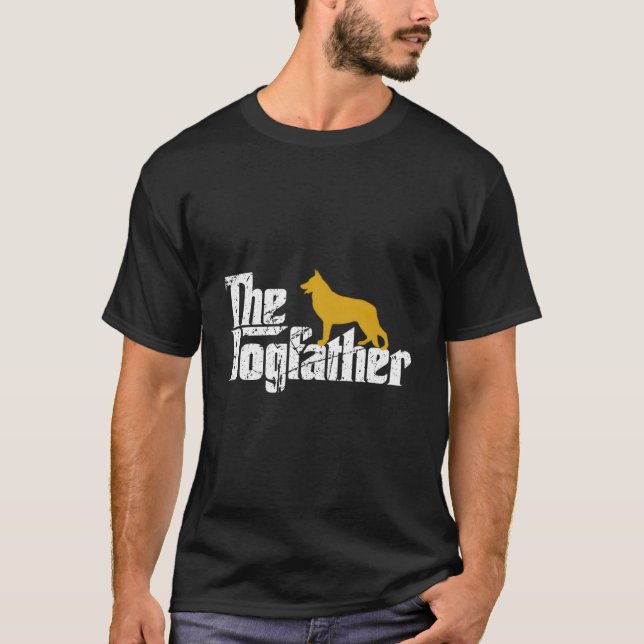 The Dogfather Ger Shepherd DogfatherFather'S Day T Shirt (Framsida)