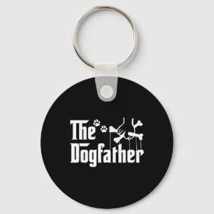 The Dogfather T-shirt Fars Dag Present Hundpappa - Nyckelring