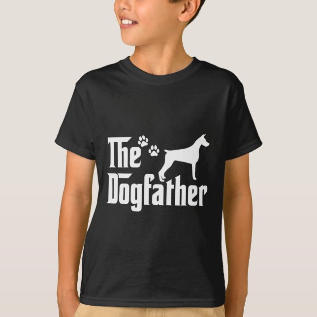 The Dogfather Tee Fars Dags Present Pappa - Hundäl (Framsida)