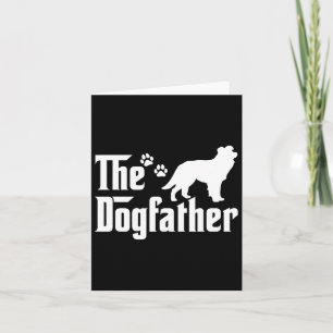 The Dogfather Tee Fars Dagscift Present Hundälskar Kort