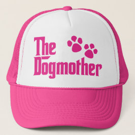 The Dogmother rosa och vit rolig slogan Keps