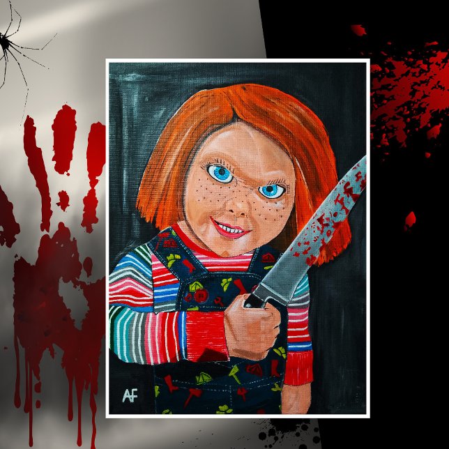 The Doll Painting by Alfred Fox Canvastryck (Skapare uppladdad)