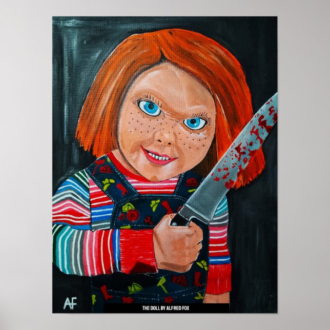 The Doll Painting by Alfred Fox Poster (Framsidan)