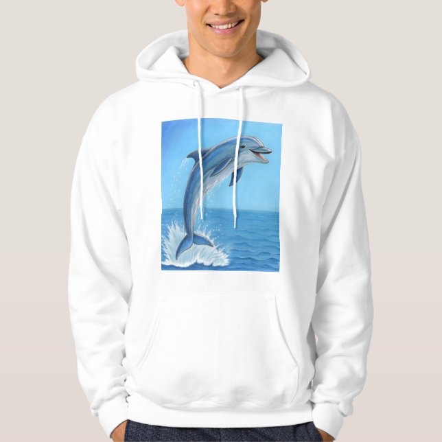 The Dolphin’s Silent Dance Hoodie (Framsida)