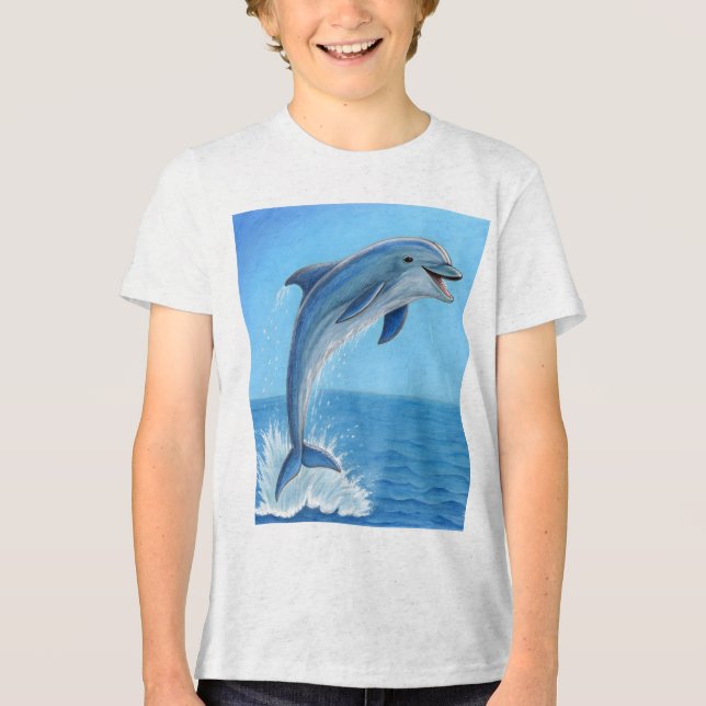 The Dolphin’s Silent Dance T Shirt (Framsida)