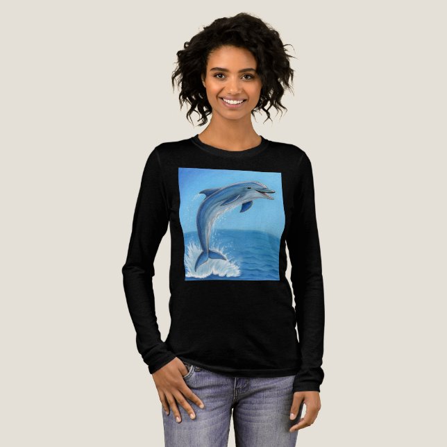 The Dolphin’s Silent Dance T Shirt (Hel framsida)