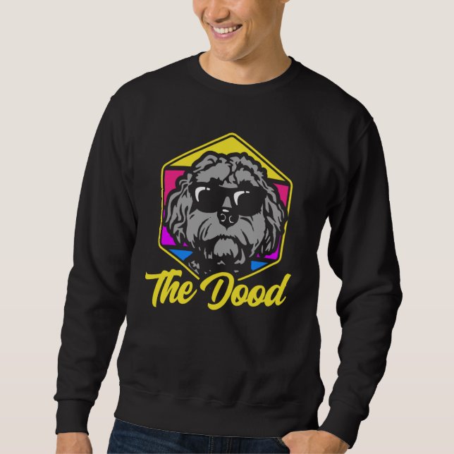 The Dood Doodle Labradoodle Goldendoodle  26 Lång Ärmad Tröja (Framsida)