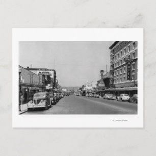 The Downtown View of Chehalis, Washington Photogra Vykort