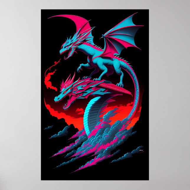 The Dragon Surf Rider Poster (Framsidan)