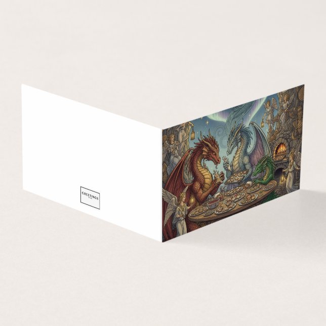 The Dragons' Christmas Cookie Exchange Kort (Utsida)