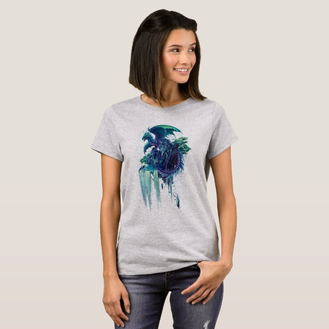 The Dragon's Waterfall T Shirt (Hel framsida)
