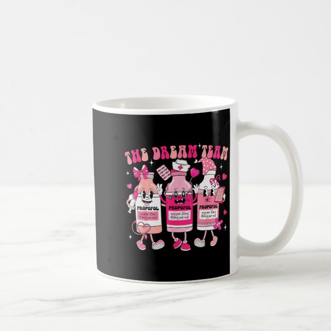 The Dream Team Retro Groovy Nurse Medical Nursing  Kaffemugg (Höger)