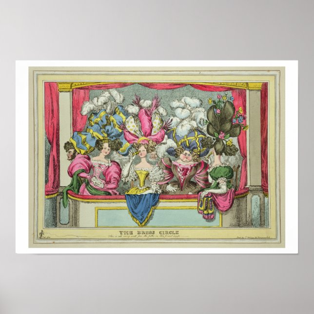 The Dress Circle, utgiven av Thomas McLean, Lond Poster (Framsidan)