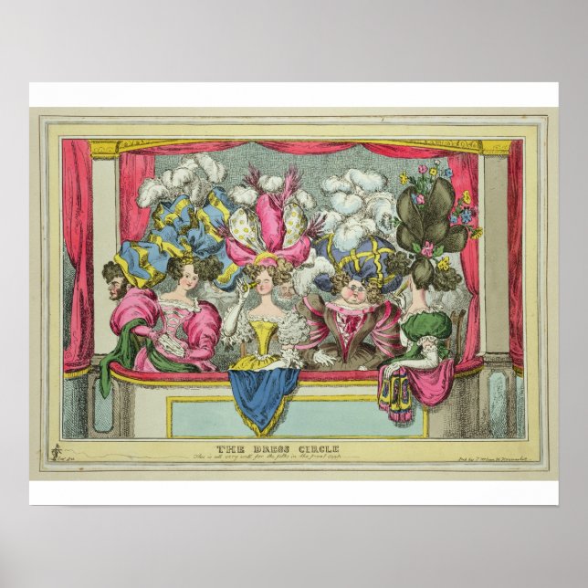 The Dress Circle, utgiven av Thomas McLean, Lond Poster (Framsidan)