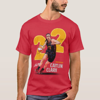 the dribble ball pose with 22 background t shirt
