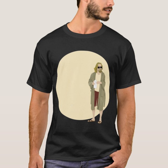 The Dudehe big Lebowski Circle retro T Shirt (Framsida)