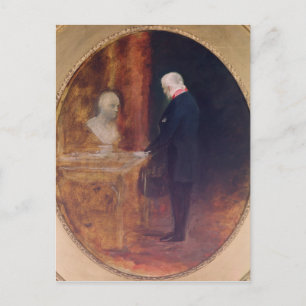 The Duke of Wellington Studying Vykort