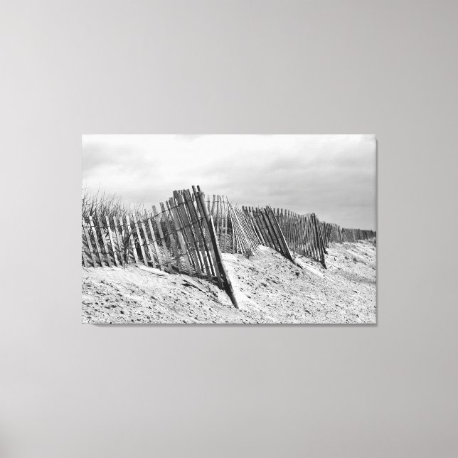 The Dune Fence Canvas Print (Framsida)